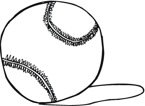 Tennis Ball  Coloring Page